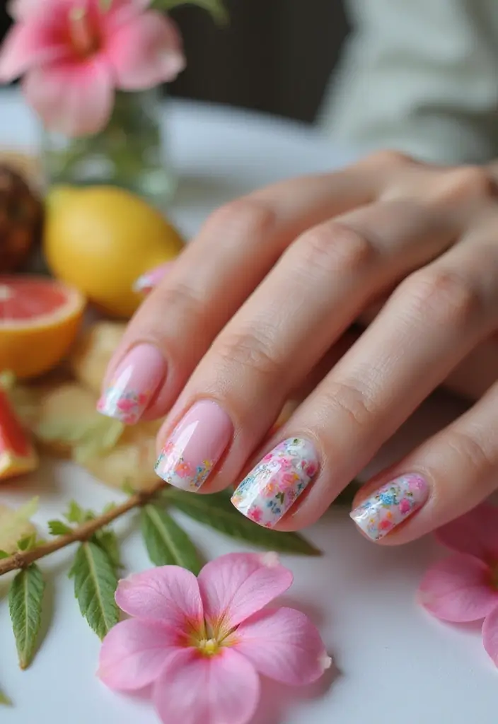 18 Must-Try Summer Pink Acrylic Nail Styles That Will Have Everyone Asking Where You Got Them! - 10. Pink Tip Designs