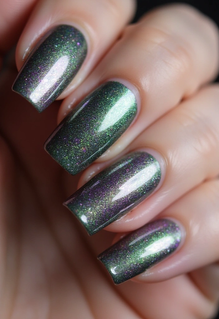 19 Dazzling Glitter Nail Designs for 2025 That Will Make You Sparkle! - 19. Glitter Interference