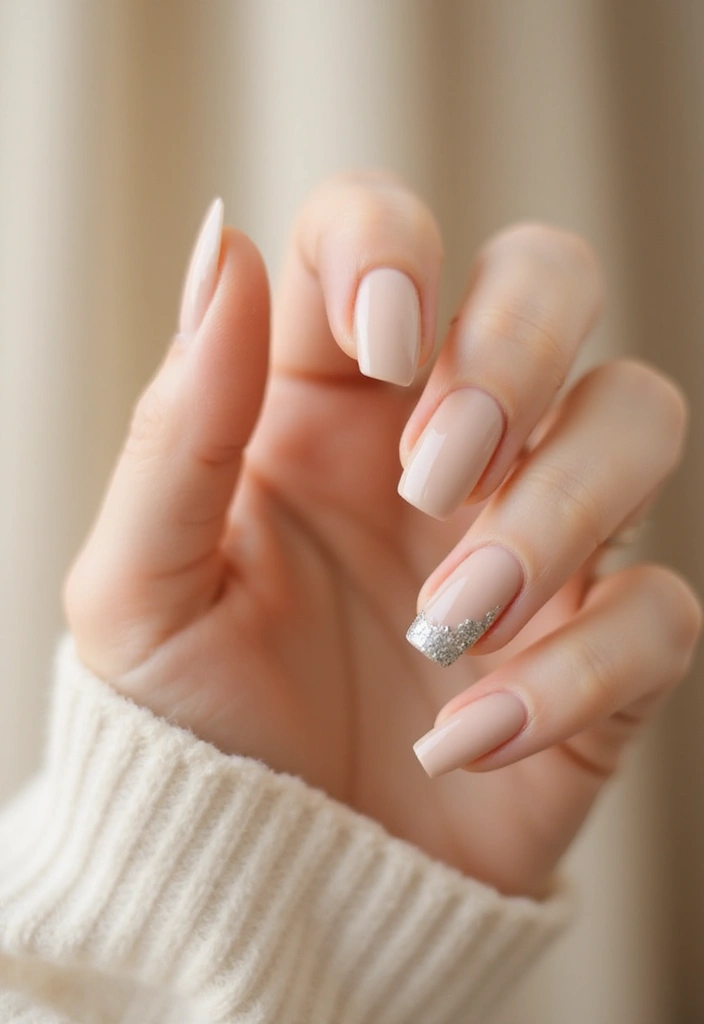 19 Dazzling Glitter Nail Designs for 2025 That Will Make You Sparkle! - 9. Minimalist Sparkle