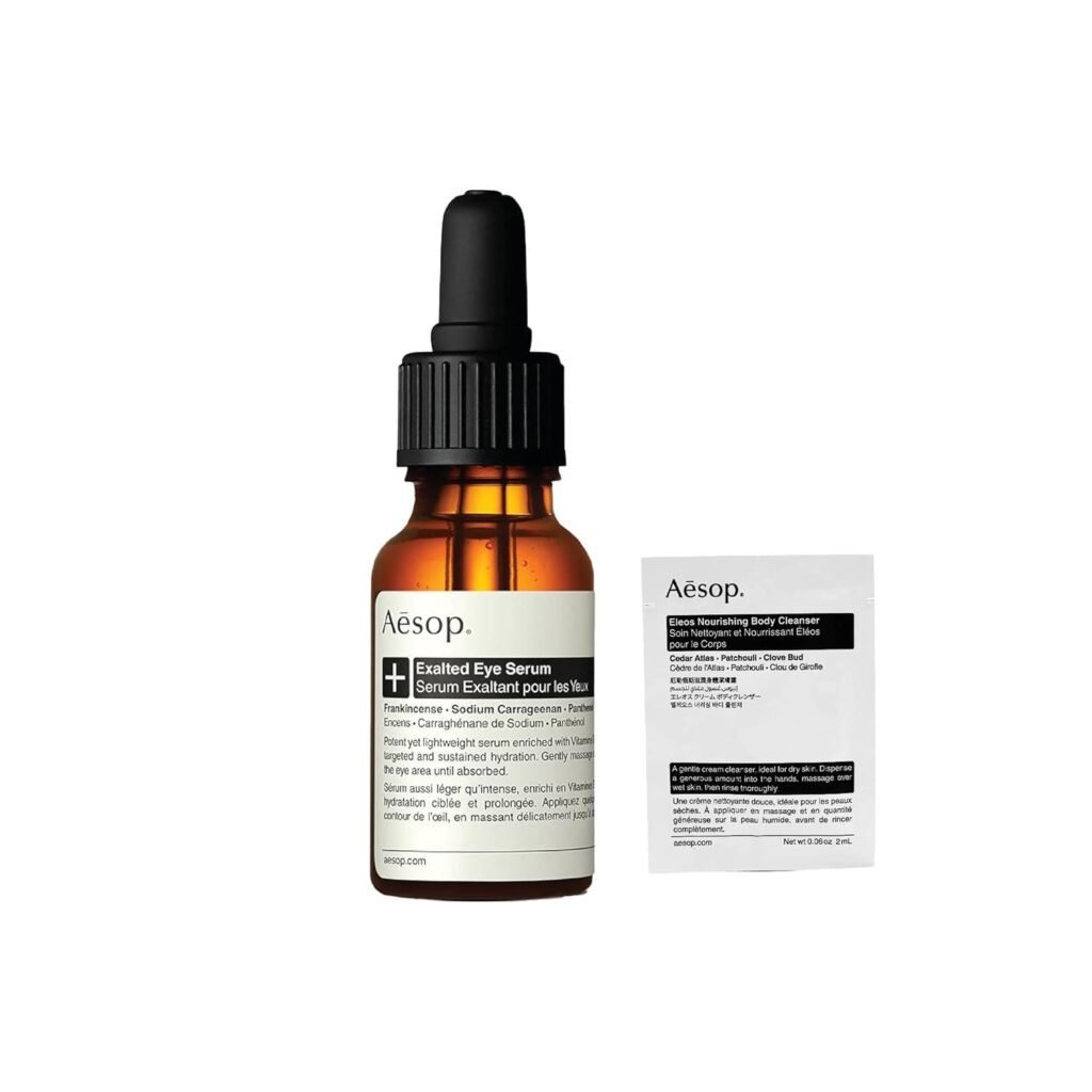 Probando el Suero Aesop: Hidratación Perfecta para Ojos