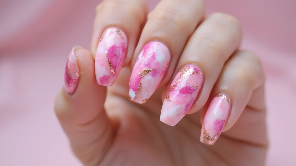 12 Stunning Marble Pink Nail Ideas That'll Make Your Friends Green with Envy!