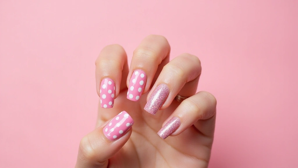20 Cute Pink and White Polka Dot Nail Designs That Will Brighten Your Day!