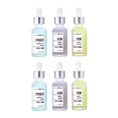 Valjean Labs Facial Serum Set: Hydrate, Glow, Firm | Paraben-Free Skincare Trio - Image 2