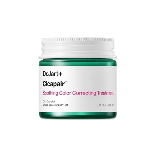 Dr.Jart+ Cicapair Soothing Color Correcting Treatment SPF 30 with Centella Asiatica Extracts | cc cream | Rosacea Treatment | Korean Skin Care, 1.85 Fl Oz