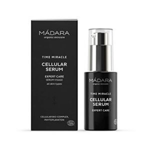 MÁDARA Organic Skincare | Time Miracle Cellular Serum – 30ml, Anti-ageing serum for face, With plant antioxidants, hyaluronic acid and birch sap, Made for mature skin, COSMOS Organic certified.