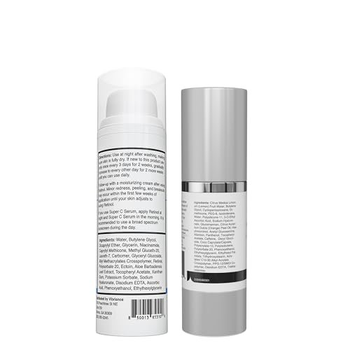 Vibriance Anti-Aging Duo: Retinol + Vitamin C Serum Skincare Kit - Image 2