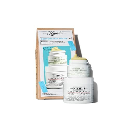 Kiehl's Dry Skin Relief Set, With Hydrating Skincare Essentials, Contains Moisturizer and Eye Cream, Helps Hydrate
