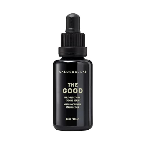 Caldera + Lab The Good | Men's Organic Moisturizing Face Serum for Dry, Sensitive, & Normal Skin – Vegan, Natural & Antioxidant Packed Skincare Facial Oil