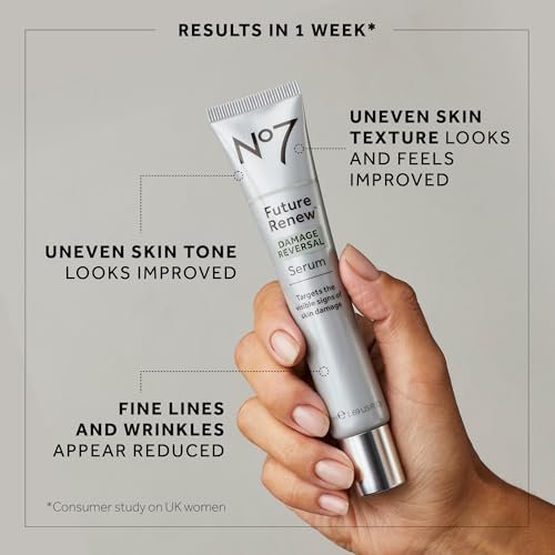 No7 Anti-Aging Skincare Set: Damage Reversal Serum, Day & Night Creams SPF25 - Image 7