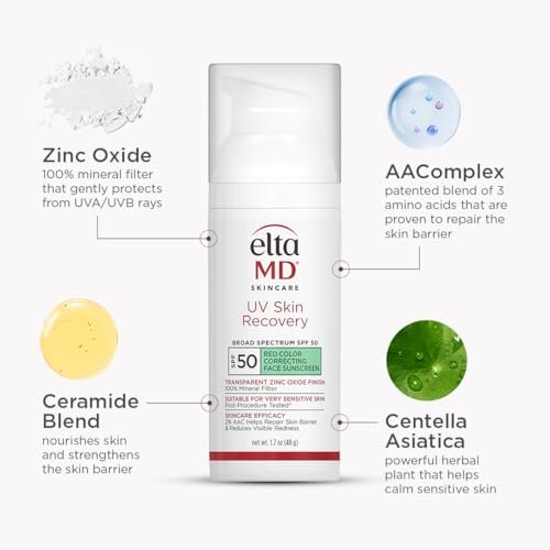 EltaMD Green Tint Mineral Sunscreen SPF 50 | Redness Relief for Sensitive Skin - Image 10