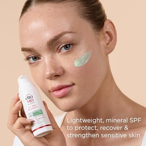 EltaMD Green Tint Mineral Sunscreen SPF 50 | Redness Relief for Sensitive Skin - Image 3