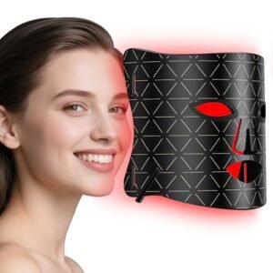 Lovsheme Red Light Therapy for Face – Medical-Grade LED Face Mask Light Therapy red light therapy mask for Wrinkles, Acne, and Skin Rejuvenation | Red, Blue & Infrared Light Therapy