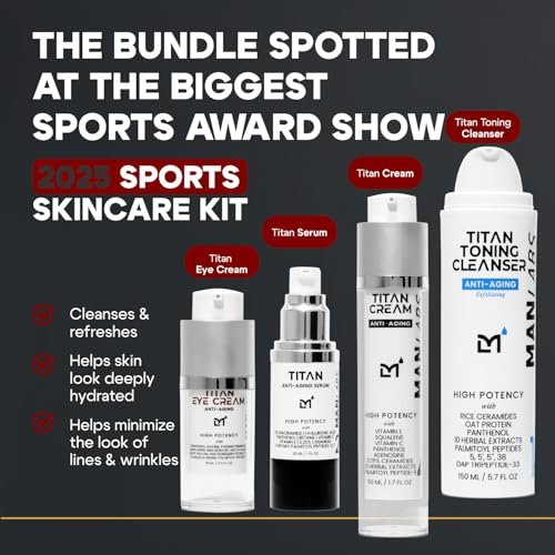 Ultimate Anti-Aging Skincare Kit for Men: Vitamin C, Dark Circle Reducer - Image 3