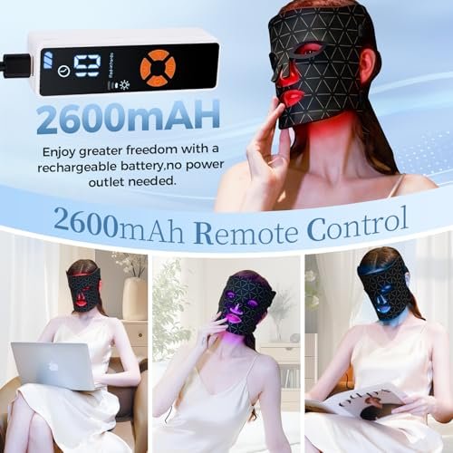 Here's an optimized title:
Professional LED Phototherapy Face Mask - Red Light Skin Rejuvenation Device - Image 7