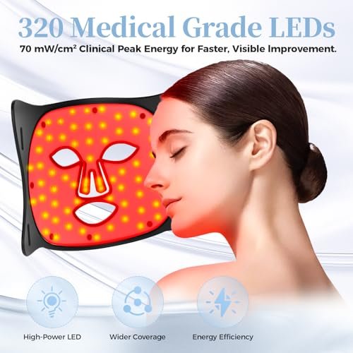 Here's an optimized title:
Professional LED Phototherapy Face Mask - Red Light Skin Rejuvenation Device - Image 4