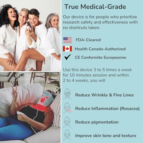 Pro LED Skincare Mask: FDA Cleared Anti-Aging Red Light Therapy Device - Image 5