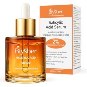 BIYSBER Salicylic Acid 2% Serum Solution for Face: Gently Exfoliating Facial Serum for Acne,Blackhead & Open Pores & Reduces Excess Oil - Hydrating& Soothing Skin Care Serum for Acne Prone&Oily Skin