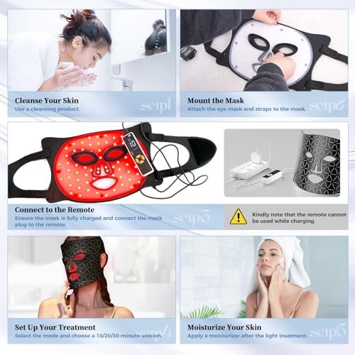 Here's an optimized title:
Professional LED Phototherapy Face Mask - Red Light Skin Rejuvenation Device - Image 6