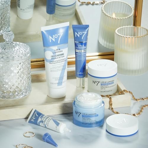 No7 Anti-Aging Skincare Set: Day Cream SPF 30, Vitamin C Serum, Night Cream - Image 6