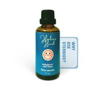 Seborrheic Dermatitis Healer's Hand Red Face Serum - Sebderm redness relief, face moisturizer - vitamin B6, panthenol vitamin B5, biotin vitamin B7, folic acid vitamin B9, liposomal glutathione