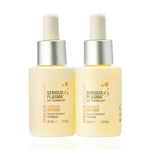 Serious Skincare - Beyond Intensive Vitamin C Serum for Face - 60 Day Facial Treatment for Healthy Glowing Skin and Brightening - Smoothes Lines, Pores and Fades Dark Spots - 2 Piece Anti-Aging Set