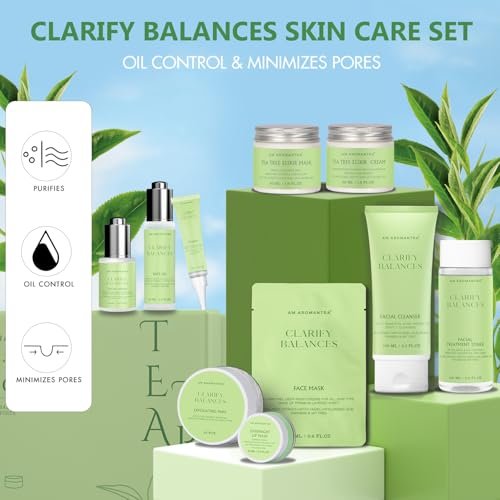Here's a more engaging and SEO-friendly product title within 70 characters:
Natural Tea Tree Skincare Set: Hydrating Witch Hazel Face Kit for All Skin Types - Image 4