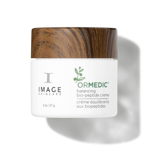 IMAGE Skincare, ORMEDIC Biopeptide Crème, Balancing Face Moisturizer with Shea Butter, Hyaluronic Acid and Organic Plant Oils, 2oz
