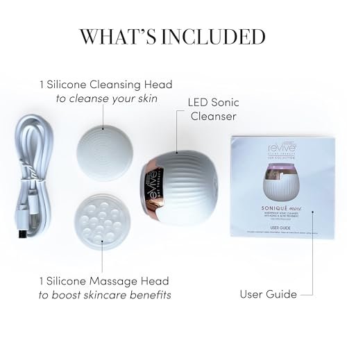 Sonic Face Cleanser with Blue/Red Light Therapy for Acne & Wrinkles - Image 7