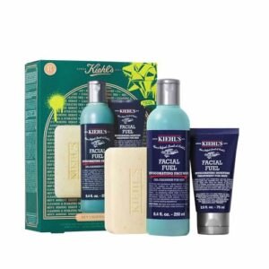 Kiehl's Men's Skincare Routine Gift Set, $81 Value, 3-Pieces, Including Face Wash, Body Scrub, and Facial Moisturizer for Him