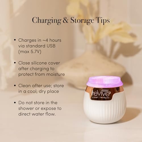 Sonic Face Cleanser with Blue/Red Light Therapy for Acne & Wrinkles - Image 6