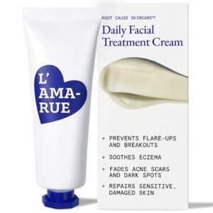 L'AMARUE Eczema Relief Cream | Oil-Balancing Acne & Scar Cream | Helps Improve Psoriasis, Rosacea & Dermatitis Prone, Dry Skin | Root Cause Skincare™ in an Effortless Do-All Essential 1.7oz