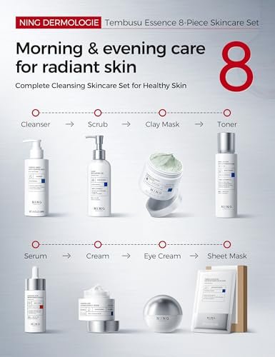 NING DERMOLOGIE Skincare Set: Hydrating Anti Aging 8 Step Essence Kit for Women - Image 7