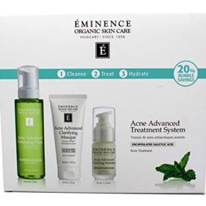 Eminence Organic Skincare Acne Advanced Treatment System, 3 Fl Oz, 3 Count
