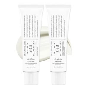 Dr.Althea 345 Relief Cream, Daily Face Moisturizer, Blemish Relief Care, Soothing Recovery & Moisture, Korean Vegan Skin Care for All Skin Types, 1.69 Fl Oz (Pack of 2)