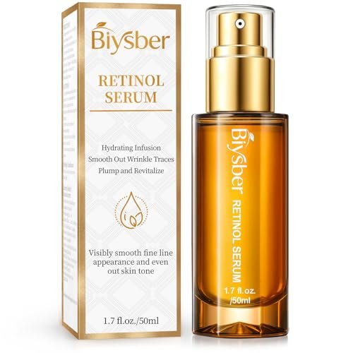 BIYSBER Retinol Collagen Serum for Face: Anti Aging & Anti Wrinkle Repair Serum with Boost Hydration Formula - Day/Night Facial Firming Neck Plump Skin Care for Women/Men(1.70 Fl Oz)