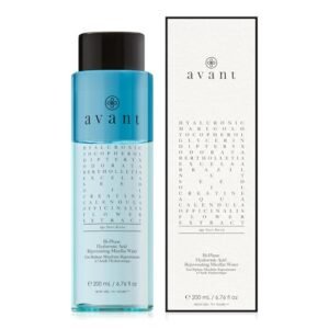Avant | Bi-Phase Hyaluronic Acid Rejuvenating Micellar Water | 1x 6.76 fl oz | Anti-Ageing, Brightening, Helps Reduce Wrinkles & Improve the Appearance of Sagging Skin & Uneven Skin Tone