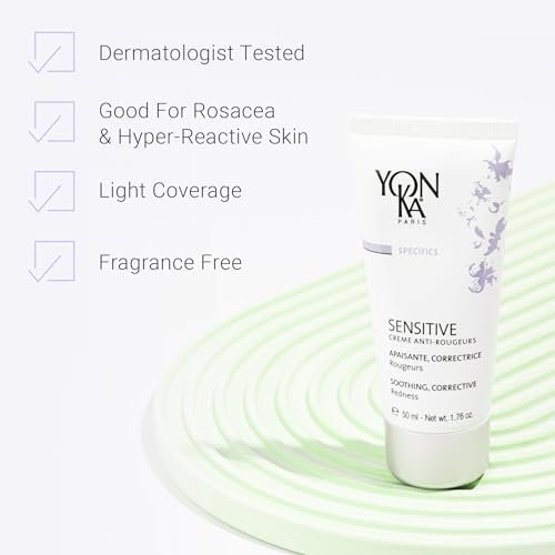 Yon-Ka Rosacea Skin Cream | Green Pigment Color Corrector | Sensitive Skin Relief - Image 3
