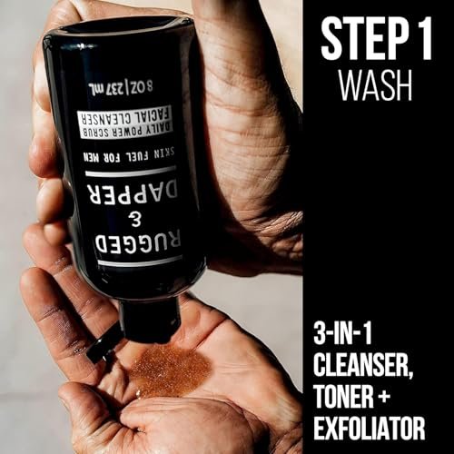 Men's Skincare Set: Moisturizer + Face Scrub for Anti-Aging Care - Image 2