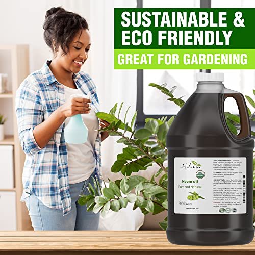 Pure Organic Neem Oil Cold Pressed Virgin Natural Concentrate 1 Gallon - Image 2