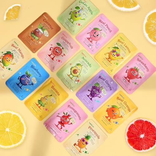 Hydrating Face Masks 126 Pack: Fruit Skincare for Women & Kids, All Skin Types - Image 7