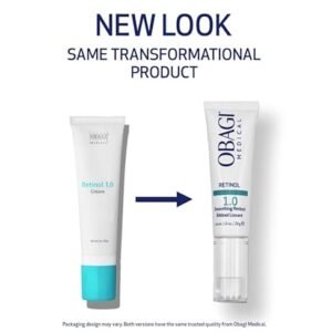 Obagi Medical Retinol 1.0 Cream - High Concentration Retinol Helps Reduce the Appearance of Fine Lines and Wrinkles & Smooth Texture with Minimal Irritation - 1 oz