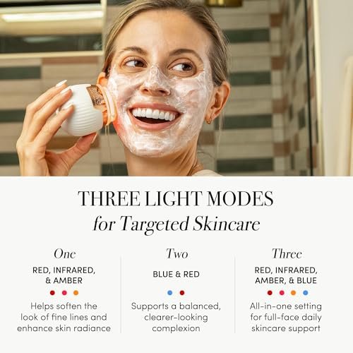 Sonic Face Cleanser with Blue/Red Light Therapy for Acne & Wrinkles - Image 2