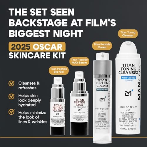 Mens Anti-Aging Skincare Kit: Dark Circle Reducer, Wrinkle Defense Serum - Image 3