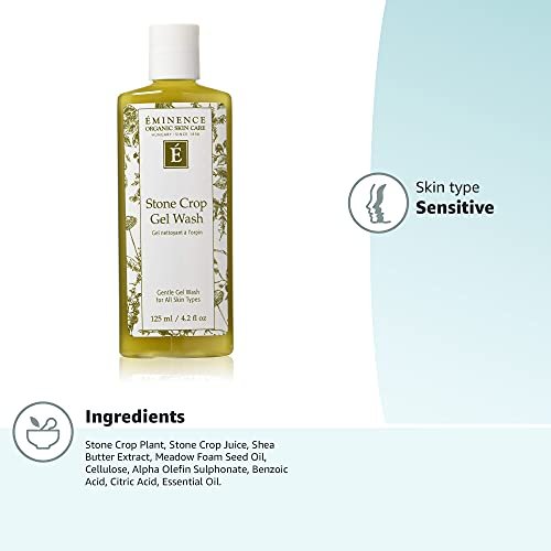 Here's a revised title:
Eminence Organic Stone Crop Gel Face Cleanser - Gentle Hydrating Wash - Image 8
