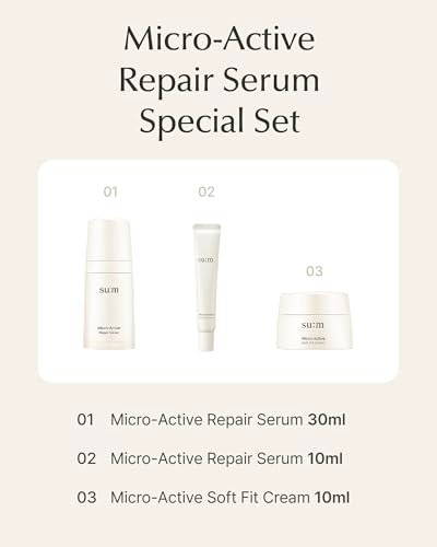 SU:M Micro-Active Repair Serum Set: Hydrating Korean Skincare for Sensitive Skin - Image 6