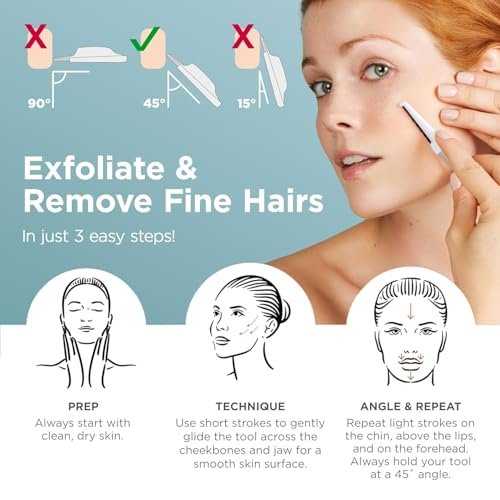 Professional Dermaplaning Tool: Smooth Facial Hair Removal & Exfoliation Razor for Women - Image 7