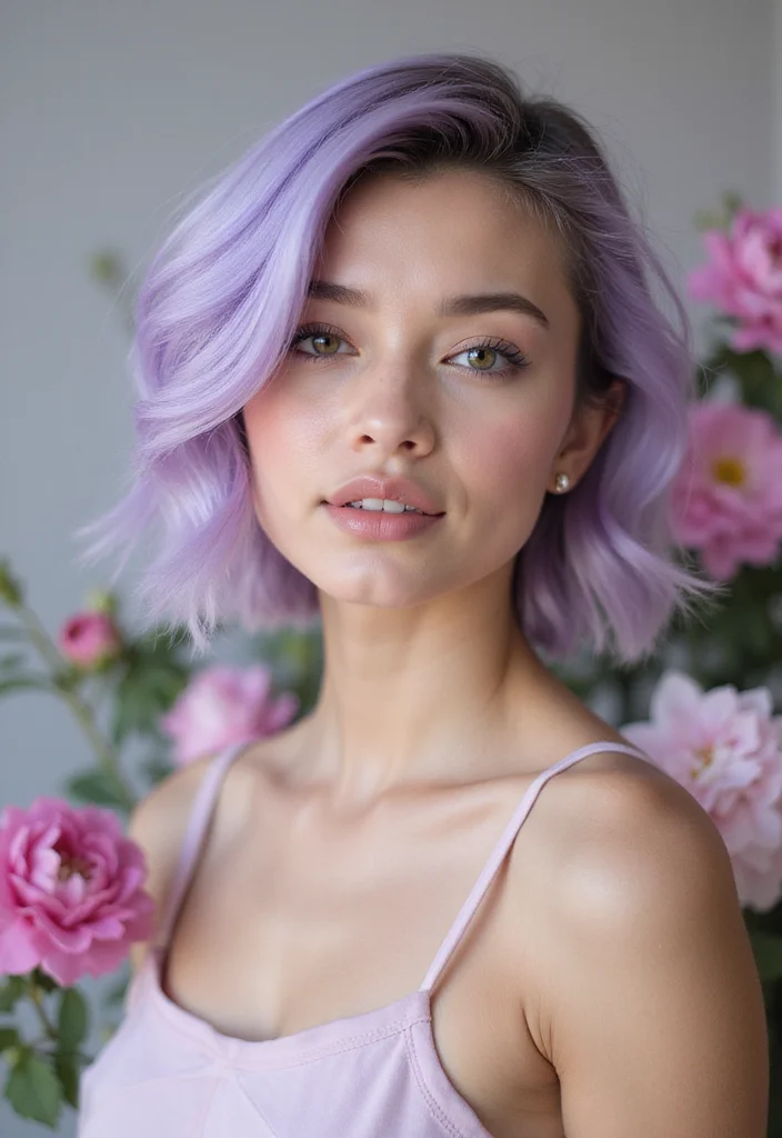 16 Short Hair Color Ideas That Will Make You Want to Change It Up Today (Don't Miss #7!) - 3. Pastel Lilac 1