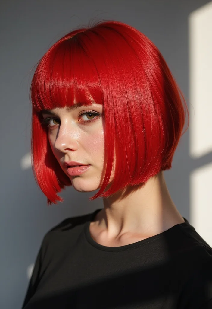 16 Short Hair Color Ideas That Will Make You Want to Change It Up Today (Don't Miss #7!) - 6. Bright Red 1