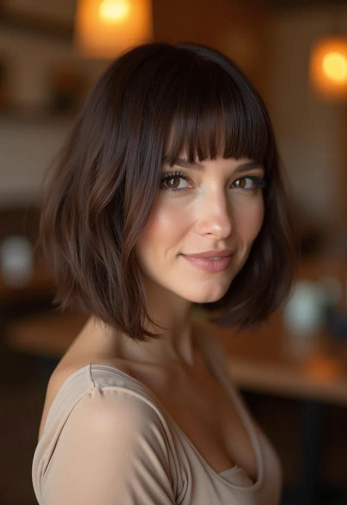 16 Short Hair Color Ideas That Will Make You Want to Change It Up Today (Don't Miss #7!) - 8. Chocolate Brown 1