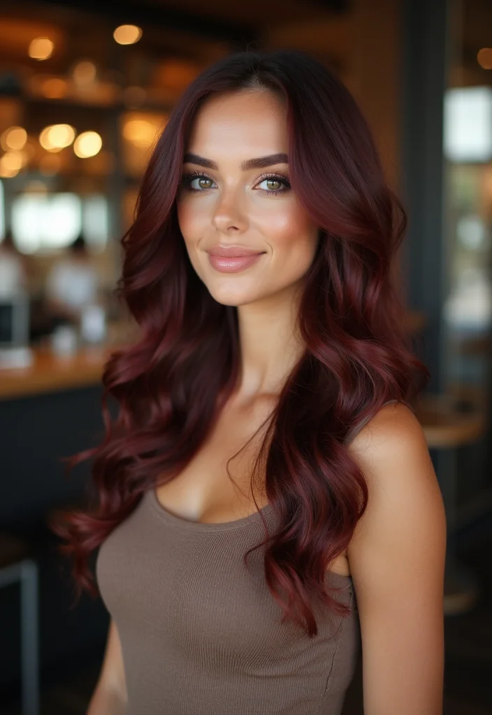 25 Stunning Brunette Hair Color Ideas That Will Transform Your Look (You Won't Believe #12!) - 13. Burgundy Brown 1